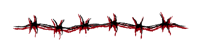 a black background with red and black lines on it