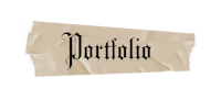 a piece of paper with the word portfolio on it