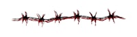 a drawing of a red and black line on a white background